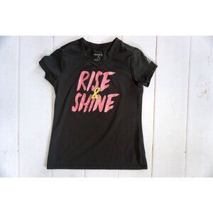 Reebok Girls Rise & Shine Short Sleeve Shirt - Size S (8-10)
